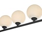 Cradle 5 Light Bar Pendant Light - Matt With Opal Glass