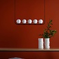 Cradle 5 Light Bar Pendant Light - Matt With Opal Glass