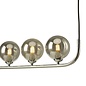 Cradle 5 Light Bar Pendant Light - Polished Chrome Smoked Glass