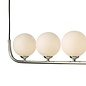 Cradle 5 Light Bar Pendant Light - Polished Chrome Opal Glass