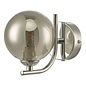 Cradle 1 Light Wall Light - Polished Chrome Smoked Glass