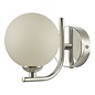 Cradle 1 Light Wall Light - Polished Chrome Opal Glass