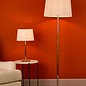 Detroit Table Lamp - Satin Nickel Walnut Detail Base Only