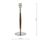 Detroit Table Lamp - Satin Nickel Walnut Detail Base Only