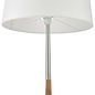 Detroit Floor Lamp - Satin Nickel Walnut Detail Base Only