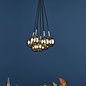 Elpis 7 Light Cluster Pendant Light - Polished Chrome Smoked Glass