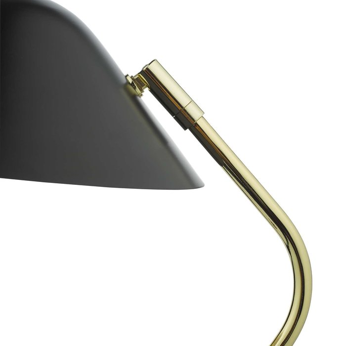 Erna 1 Light Table Lamp - Polished Brass Satin Black