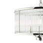 Eveyln 3 Light Pendant Light - Polished Nickel Glass