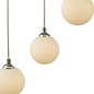 Federico 5 Light Cluster Pendant Light - Polished Chrome Opal Glass