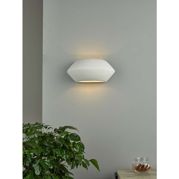 Foden 1 Light Wall Light - Washer White