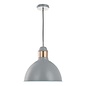 Frederick 1 Light Single Pendant Light - Grey Satin Copper