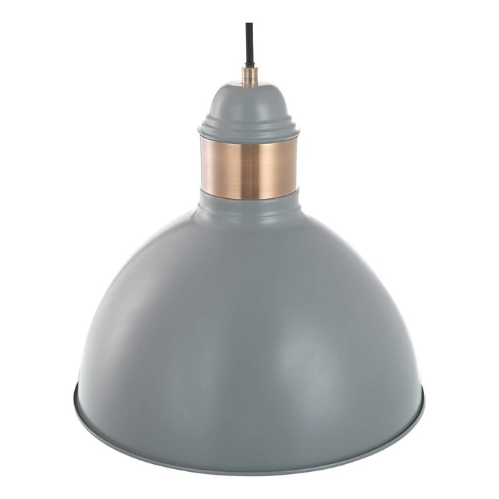 Frederick 1 Light Single Pendant Light - Grey Satin Copper