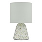 Glenda Ceramic Table Lamp - White With Shade (Twin Pack)