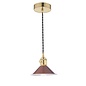 Hadano 1 Light Pendant Light - Natural Brass With Umber Shade