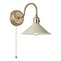 Hadano 1 Light Wall Light - Natural Brass With Cashmere Shade