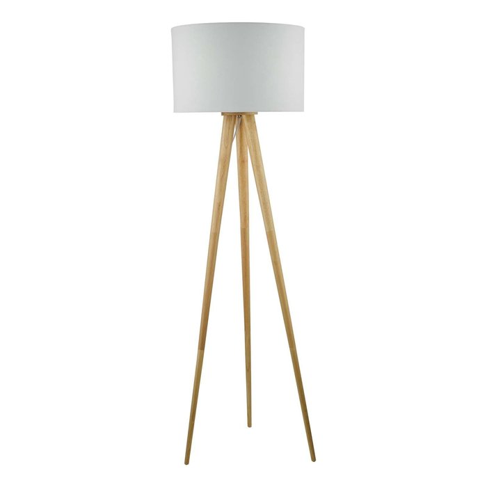 Ivor Tripod Floor Lamp - Light Oak Base Only