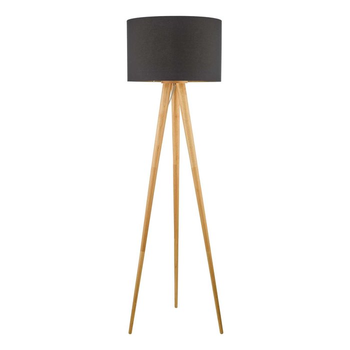 Ivor Tripod Floor Lamp - Light Oak Base Only