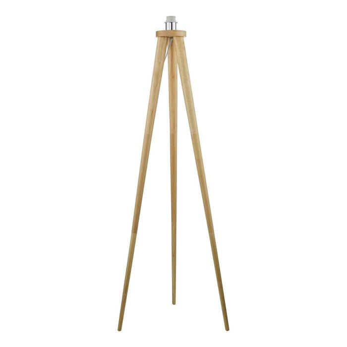 Ivor Tripod Floor Lamp - Light Oak Base Only