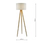 Ivor Tripod Floor Lamp - Light Oak Base Only