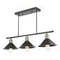 Jalen 3 Light Bar Pendant Light - Graphite Antique Brass