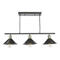 Jalen 3 Light Bar Pendant Light - Graphite Antique Brass