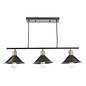 Jalen 3 Light Bar Pendant Light - Graphite Antique Brass