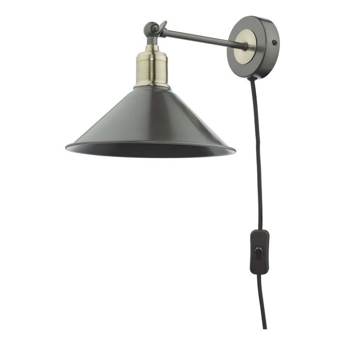 Jalen 1 Light Wall Light - Graphite Antique Brass