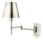 Kensington 1 Light Swing Arm Wall Light - Polished Nickel