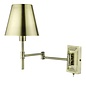 Kensington 1 Light Swing Arm Wall Light - Antique Brass