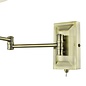 Kensington 1 Light Swing Arm Wall Light - Antique Brass