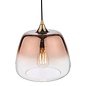 Klaxon 1 Light Pendant Light - Ombre Copper Glass