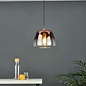 Klaxon 1 Light Pendant Light - Ombre Copper Glass