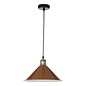 Kinsley 1 Light Easy Fit Metal Shade - Gloss Rust/Umber 30cm