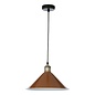 Kinsley 1 Light Easy Fit Metal Shade - Gloss Rust/Umber 30cm