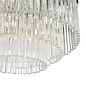 Logan 5 Light Flush Ceiling Light - Polished Chrome Glass