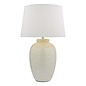 Luelle 1 Light Table Lamp - Gloss Glazed Cream With Shade