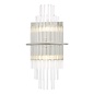 Lukas 2 Light Wall Light - Polished Chrome Glass