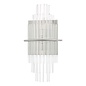 Lukas 2 Light Wall Light - Polished Chrome Glass