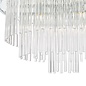 Lukas - Modern Art Deco Feature Pendant Light - Polished Chrome Glass