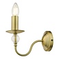 Lyzette 1 Light Wall Light - Aged Brass Ribbed Glass