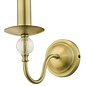 Lyzette 1 Light Wall Light - Aged Brass Ribbed Glass