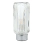 Mason Touch Table Lamp - Polished Chromed Ribbed Glass