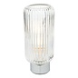 Mason Touch Table Lamp - Polished Chromed Ribbed Glass