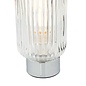 Mason Touch Table Lamp - Polished Chromed Ribbed Glass