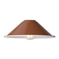 Accessories 1 Light Easy Fit Metal Shade - Gloss Red/Umber 18cm