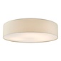 Cierro 6 Light Flush Taupe With Diffuser 80cm