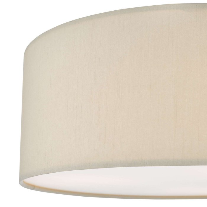 Cierro 3 Light Flush Taupe With Diffuser 40cm