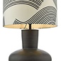 Miho 1 Light Table Lamp - Black/Bronze With Shade