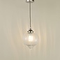 Mya 1 Light Single Pendant Light - Polished Nickel Glass