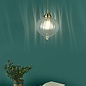 Mya 1 Light Single Pendant Light - Antique Brass Glass